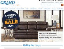 Tablet Screenshot of grandhomefurnishings.com
